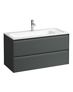 Laufen Meda meuble sous-vasque H4216920112661 97,2x50,4x44,2cm, 2 tiroirs, gris signalisation