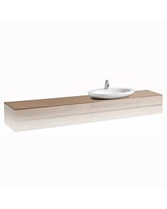 Laufen Alessi One Möbeldeckplatte H4246030976311 2400x12x500mm, Ausschnitt rechts, weiß