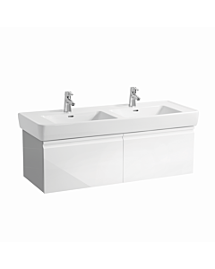 LAUFEN Pro un H4830810954751 -vasque H4830810954751 122x39x45cm, 2 tiroirs, blanc brillant