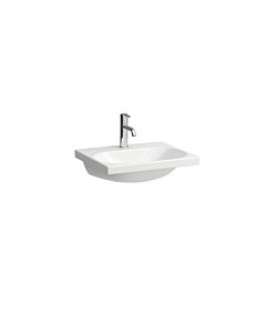 Laufen Lua Aufsatz-Waschtisch H8160820001561 55x46cm, weiß, ohne Überlauf, mit 1 Hahnloch