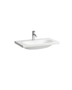 Laufen Lua Waschtisch H8100870001561 80x46cm, unterbaufähig, weiß, ohne Überlauf, mit 1 Hahnloch