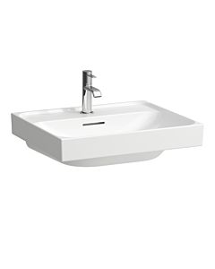 Laufen Meda Aufsatzwaschtisch H8161127571041 55x46cm, mit Überlauf, 1 Hahnloch pro Becken, weiß matt