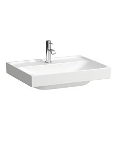 Laufen Meda Waschtisch H8101134001111 60x46cm, unterbaufähig, ohne Überlauf, 1 Hahnloch pro Becken, weiß mit LCC