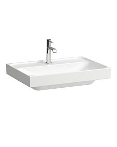 Laufen Meda Waschtisch H8101140001111 65x46cm, unterbaufähig, ohne Überlauf, 1 Hahnloch pro Becken, weiß