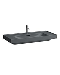Laufen Meda Aufsatzwaschtisch H8161197581081 100x46cm, mit Überlauf, 3 Hahnlöcher, graphit matt
