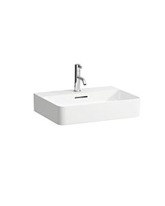 LAUFEN match0 Val washbasin H8162827571081 55 x 42 cm, matt white, with 3 tap holes and overflow