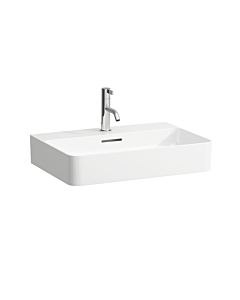 LAUFEN VAL Waschtisch H8102837571041 60x42cm, unterbaufähig, mit Überlauf, mit 1 Hahnloch, weiß matt