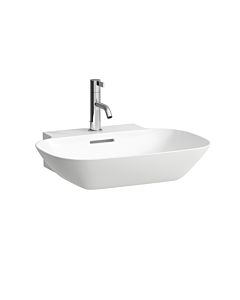 Laufen INO Waschtisch 8103020001041, 56x45cm, weiß, mit Hahnloch und Überlauf, Saphirkeramik