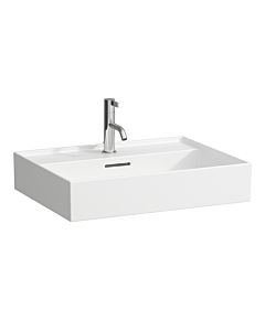 Laufen Kartell Aufsatzwaschtisch H8163330001041,  60x46cm, weiß, mit Überl. & Hahnl., Saphirkeramik