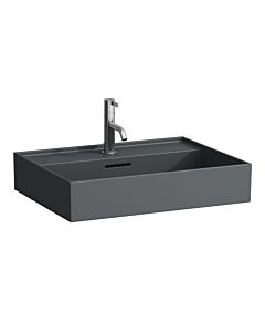 LAUFEN Kartell lavabo H8103337581041 sous, avec trop - plein, 2000 trou de coulée, le graphite mat