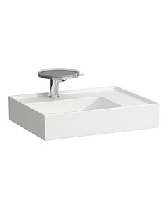 Laufen Kartell Waschtisch 8103340001581, 60x46cm, weiß, Ablage rechts, 3 Hahnlöcher, Saphirkeramik