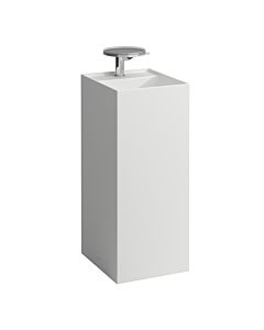LAUFEN Kartell lavabo H8113317571111 37.5x43.5x90cm, autonome, sans trop - plein, 2000 trou du robinet, blanc mat