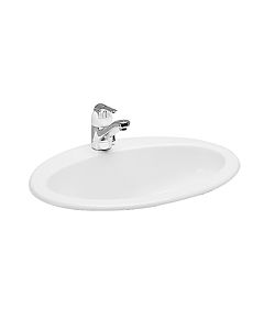Lavabo encastré LAUFEN H8113910000001 blanc , 57 x 45 cm, 2000 trou pour robinet