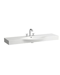 Laufen Palace Waschtisch 8117060001081 150x51cm, ungeschnitten, weiß, 3 Hahnlöcher