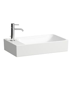 Laufen Meda washbasin bowl H8121134001131 60x35cm, without overflow, HL left, white with LCC