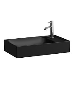 Laufen Meda vasque H8121137161141 60x35cm, sans trop-plein, HL droite, noir mat