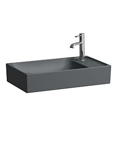 Laufen Meda vasque H8121137581141 60x35cm, sans trop-plein, HL droite, graphite mat