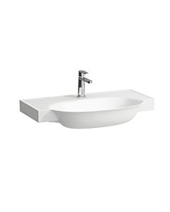 LAUFEN The new classic washbasin H8138557571581 under, without overflow, with 3 tap holes, matt white