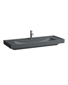 Laufen Meda Waschtisch H8141117581581 120x46cm, unterbaufähig, ohne Überlauf, 3 Hahnlöcher, graphit matt