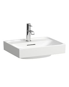 Laufen Meda countertop hand wash basin H8161110001041 45x35cm, with overflow, 2000 tap hole per basin, white