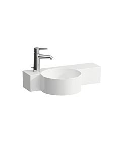 LAUFEN Val hand H8152837571131 55x31.5cm, shelf on the right, without overflow, with tap hole on the left, matt white