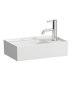 Laufen Kartell Handwaschbecken 8153347571121, 46x28cm weiß matt, o. Hahnl. rechts, Saphirkeramik