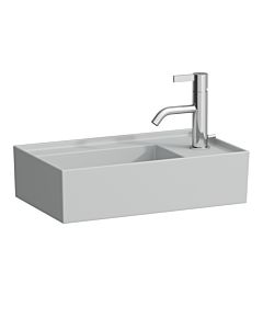 Laufen Kartell Handwaschbecken 8153347591121, 46x28cm, grau, ohne Hahnloch rechts, Saphirkeramik