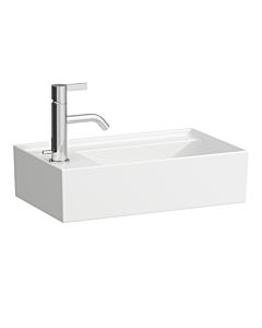 Laufen Kartell Handwaschbecken 8153354001111, LCC, 46x28 cm, weiß LCC, 1 Hahnl. links, Saphirkeramik