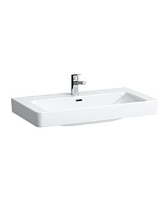 Laufen Pro S Aufsatz Waschtisch 8169650001081 85 x 46 cm, weiß, mit Überlauf, 3 Hahnlöcher