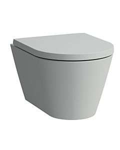 LAUFEN Kartell wall washdown WC H8203337590001 gray matt, rimless, shape inside round