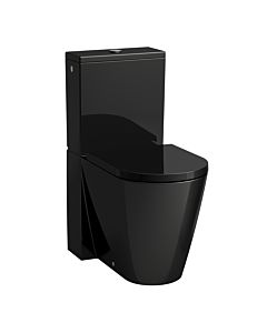 LAUFEN Kartell Stand-Tiefspül-WC H8243370200001 schwarz glänzend, spülrandlos, für Kombination, Form innen rund