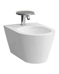 Laufen Kartell Wand-Bidet 8303314003021 weiß LCC, 37x54,5cm, 1 Hahnloch, mit Ab- und Überlaufventil