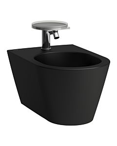 LAUFEN Kartell Wand-Bidet H8303317163021 37x54,5cm, 1 Hahnloch, schwarz matt