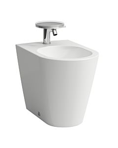 Laufen Kartell Stand-Bidet 8323314003021 weiß LCC, 37x54,5cm, 1 Hahnloch, mit Ab- und Überlaufventil