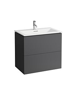 Laufen Kartell Waschtisch-Set 8603356421041 mit Waschtischunterbau, 80x50x72,6cm, schiefergrau