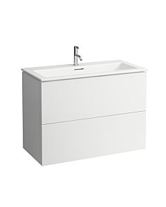 Laufen Kartell Waschtisch-Set 8603356401041 mit Unterbau, 1 Hahnloch, 100x50x72,6cm, weiß matt