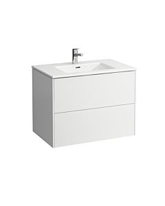 Laufen Pro S Base Waschtisch-Set H8649612601041, 2 Schubladen, weiß matt, 80x50cm