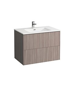 Laufen Pro S Base Waschtisch-Set H8649612621041, 2 Schubladen, Ulme hell, 80x50cm