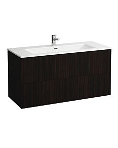 Laufen Pro S Base Waschtisch-Set H8649632631041, 2 Schubladen, Ulme dunkel, 120x50cm, 1 Hahnloch