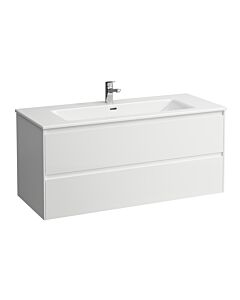Laufen Pro X LANI Vanity Unit Set H8649692611041 120x54x50cm, 1 tap hole, with overflow, 2 drawers, glossy white