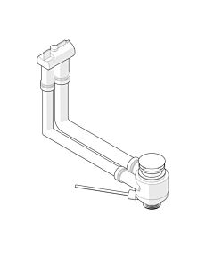LAUFEN waste set H8919440000001 for washbasin, with concealed overflow, plastic