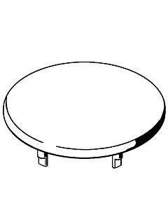 LAUFEN Lema Abdeckung H8921300000001 kermamisch, für Urinal-Siphon, weiß