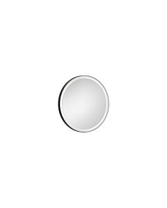 Miroir rond Laufen YVA H4485000YV4501 , 600 x 40 x 600 mm, éclairage LED, interrupteur tactile marche/arrêt/variateur, noir mat
