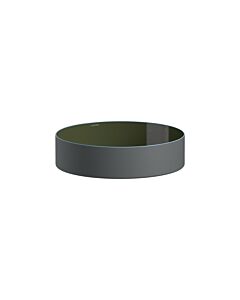 Vasque Laufen TRICOLOR H512TC4T981121 400 x 400 x 114 mm, sans plage de robinetterie, sans perçage pour robinetterie, sans trop-plein, coloris : Olive