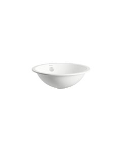 Lavabo encastré Laufen FORM H517FM30001091 400 x 400 x 140 mm, rond, sans perçage pour robinetterie, avec trop-plein, blanc
