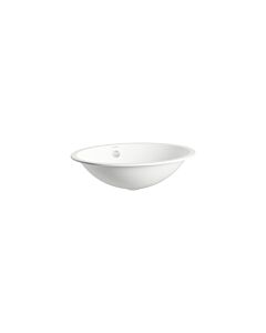 Lavabo encastré Laufen FORM H517FM60001091 525 x 425 x 150 mm, ovale, sans plage de robinetterie, sans perçage pour robinetterie, avec trop-plein, blanc
