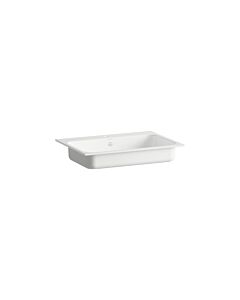 Laufen STREAM built-in washbasin H517SR70001041 650x472x127 mm, with tap ledge, with one tap hole, with overflow, white