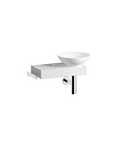Lavabo Laufen PICCOLO NOVO H561PN30001111 555 x 320 x 400 mm, tablette à gauche, un trou de robinetterie, sans trop-plein, blanc