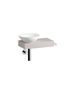 Lavabo Laufen PICCOLO NOVO H561PN47081111 555 x 320 x 400 mm, tablette à droite, un trou de robinetterie, sans trop-plein, finition Oyster Matt
