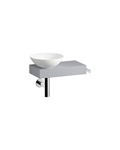 Laufen PICCOLO NOVO washbasin H561PN47101111 555x320x400 mm, shelf on the right, with one tap hole, without overflow, Nordic Matt
